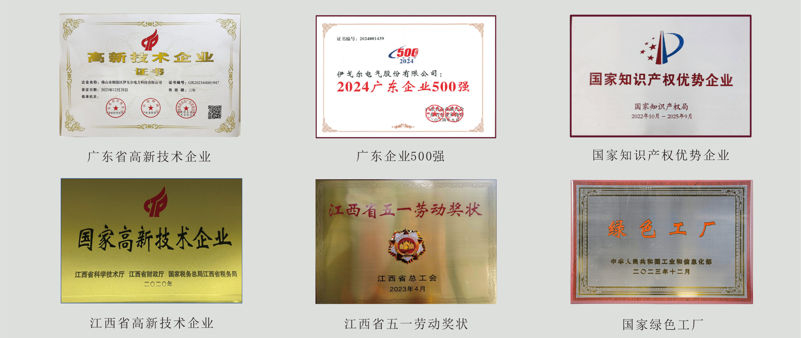 公司荣誉